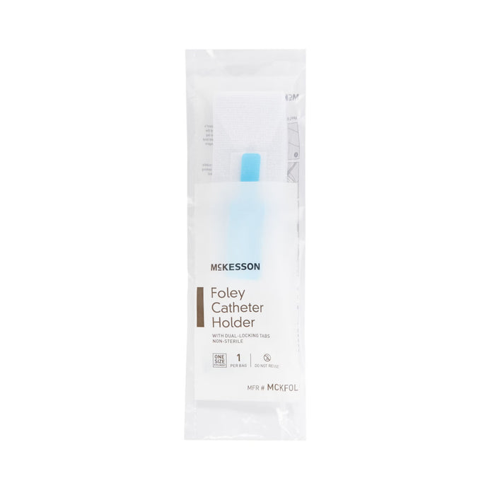 McKesson Foley Catheter Holder Leg Strap With Dual-Locking Tabs, 2" x 24" - MCKFOL - LL Medico
