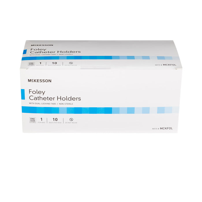 McKesson Foley Catheter Holder Leg Strap With Dual-Locking Tabs, 2" x 24" - MCKFOL - LL Medico