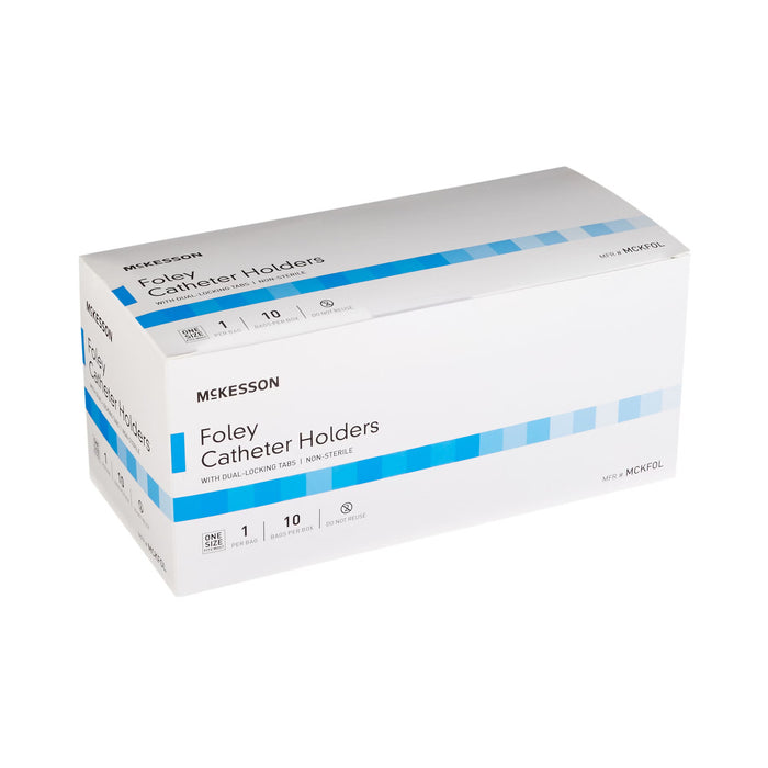 McKesson Foley Catheter Holder Leg Strap With Dual-Locking Tabs, 2" x 24" - MCKFOL - LL Medico