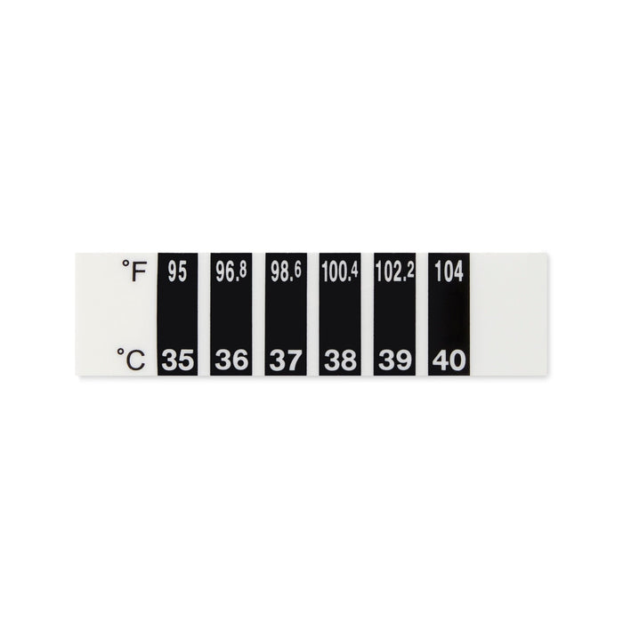 McKesson Forehead Thermometer Strip, 94 to 104 F, 100 Count - 16-TSTRP-Box - LL Medico