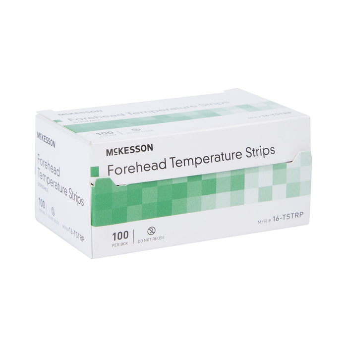 McKesson Forehead Thermometer Strip, 94 to 104 F, 100 Count - 16-TSTRP-Box - LL Medico