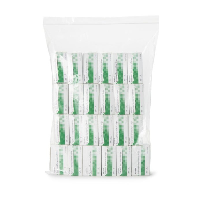 McKesson Forehead Thermometer Strip, 94 to 104 F, 100 Count - 16-TSTRP-Box - LL Medico