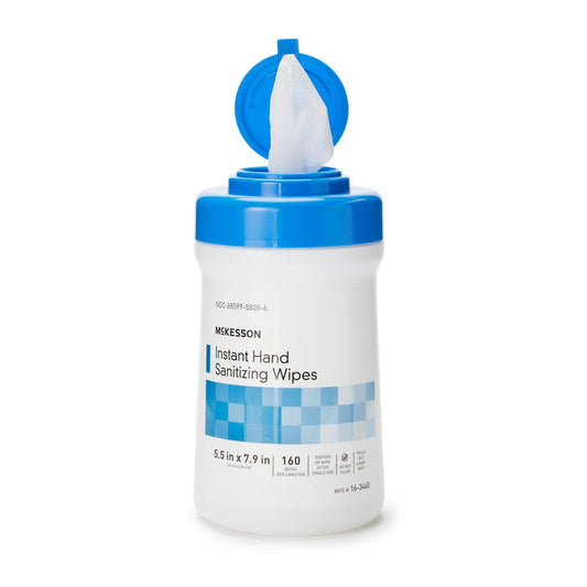 McKesson Instant Hand Sanitizing Wipes, 6" x 6.7"