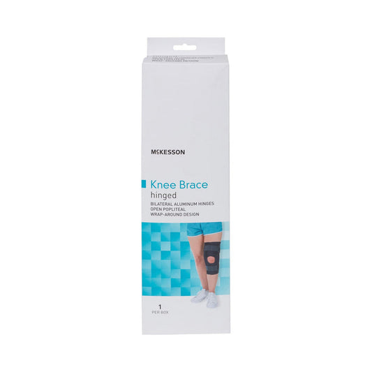 McKesson Knee Brace Hinged, Wraparound Open Popliteal - 155-81-82393-Single - LL Medico