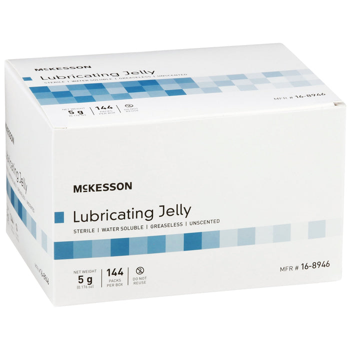 McKesson Lubricating Jelly, 5 Gram Individual Packets - 16-8946-Box - LL Medico