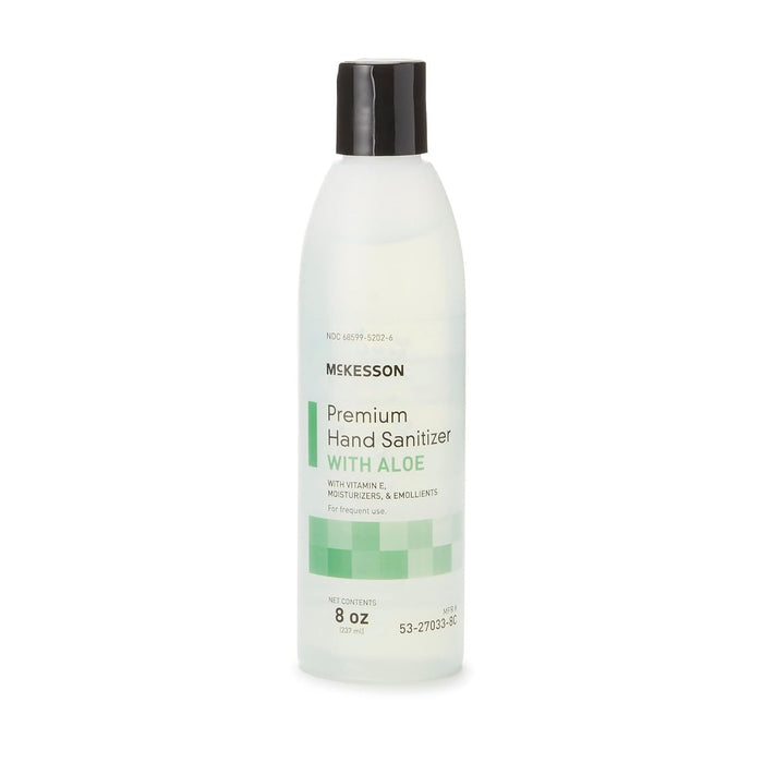 McKesson Premium Hand Sanitizer with Aloe Gel, Pump Bottle, 8 oz