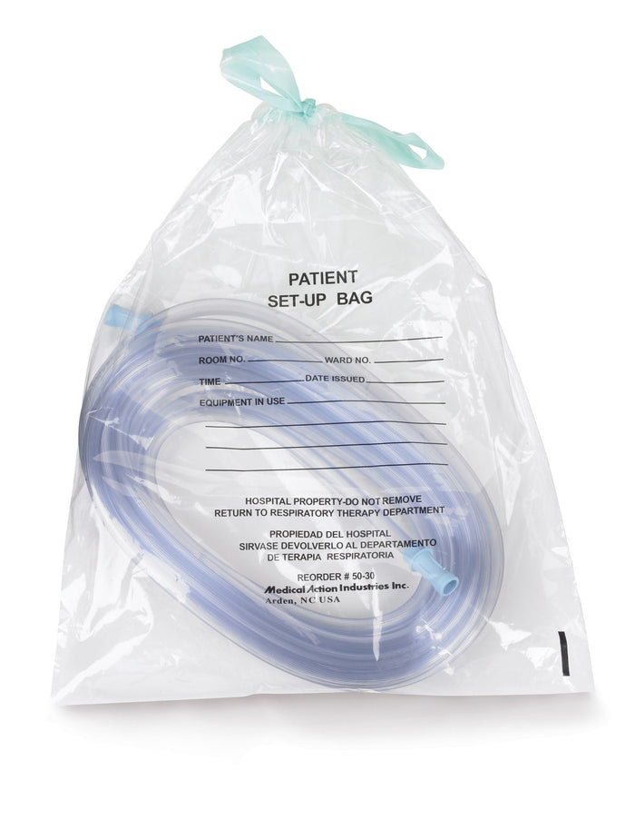 McKesson PULL-TITE Respiratory Set-Up Bag, Clear, 12" x 16" - 03-5030-Single - LL Medico