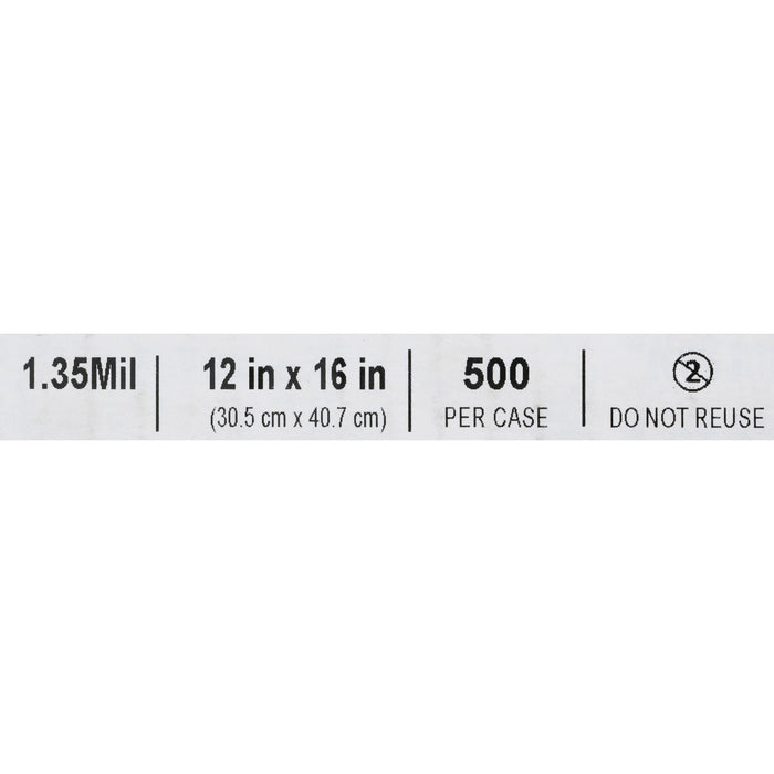 McKesson PULL-TITE Respiratory Set-Up Bag, Clear, 12" x 16" - 03-5030-Single - LL Medico