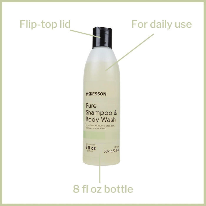 McKesson Pure Shampoo & Body Wash, Unscented, 8 fl oz
