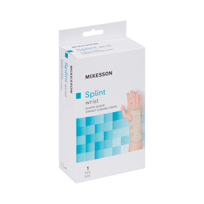 McKesson Wrist Brace, Low Profile, Contoured, Right Hand, Beige - 155-79-87072-Single - LL Medico