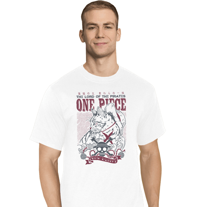 Shirts T-Shirts, Tall / Large / White Meow D Luffy