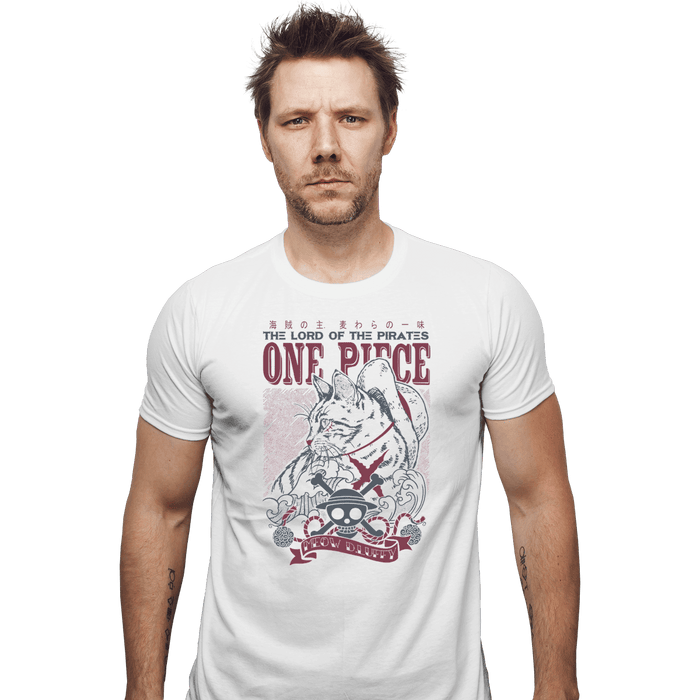 Shirts Fitted Shirts, Mens / Small / White Meow D Luffy