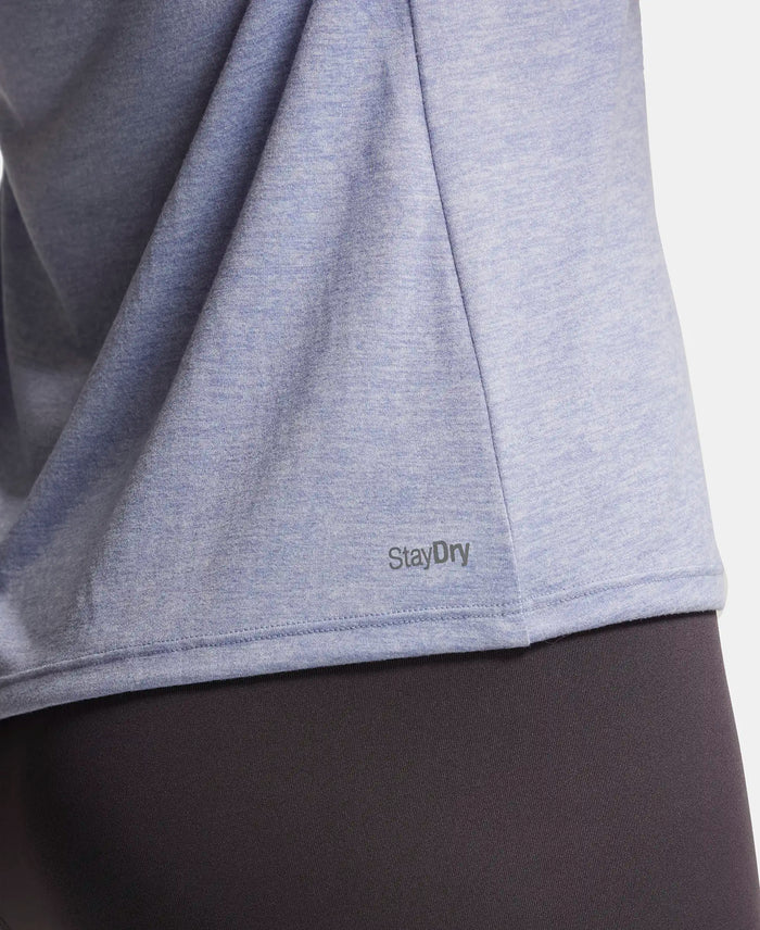 Microfiber Fabric Breathable Mesh Relaxed Fit Graphic Printed Round Neck Half Sleeve T-Shirt - Eventide-7