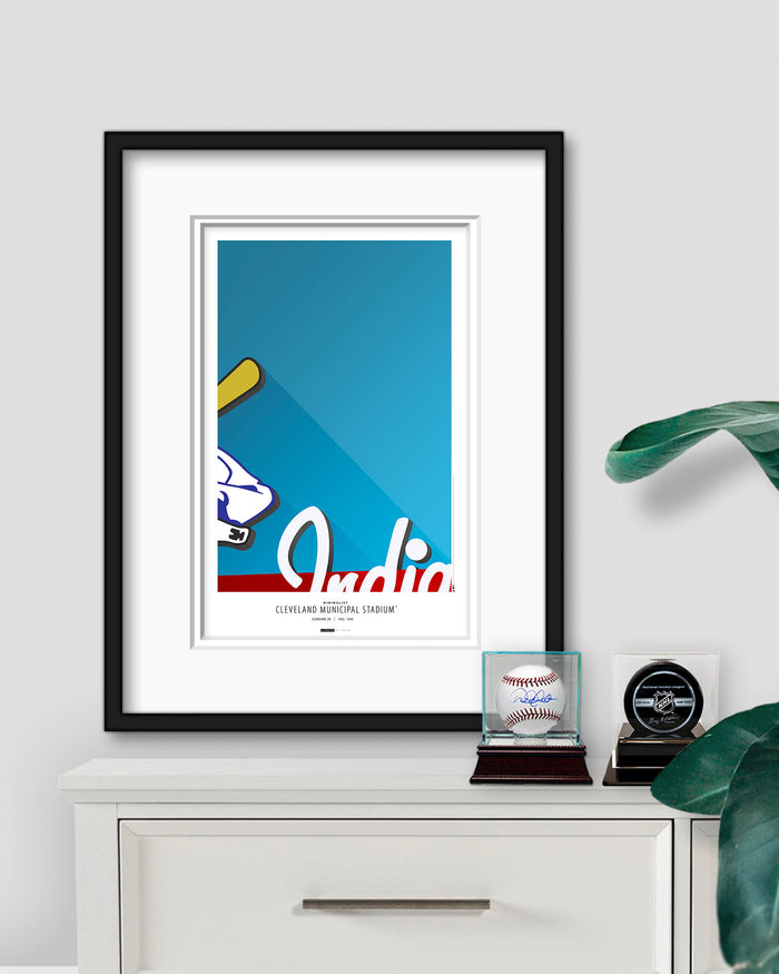 Minimalist Municipal Stadium Art Print