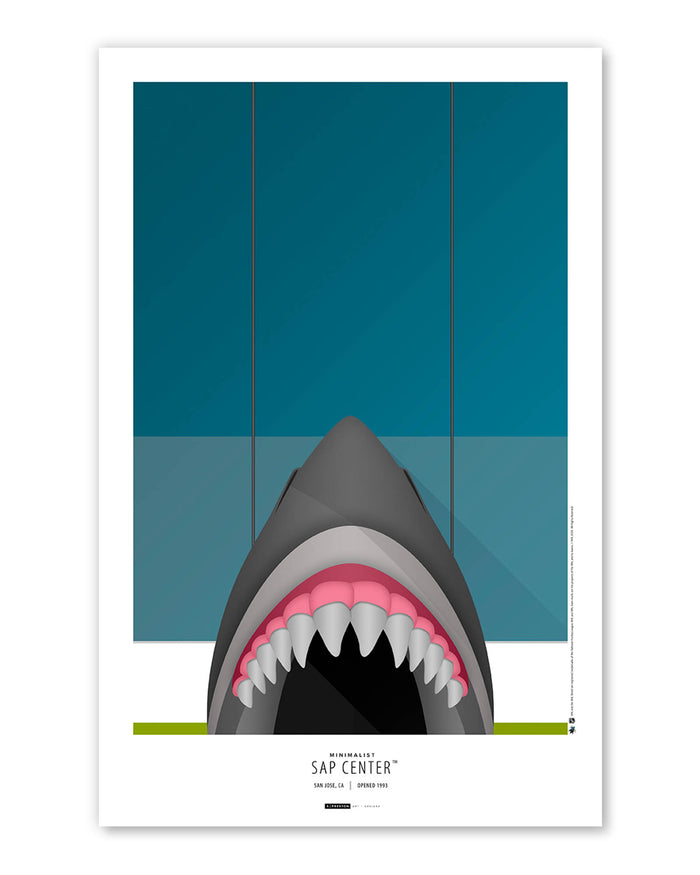 Minimalist SAP Center Art Print