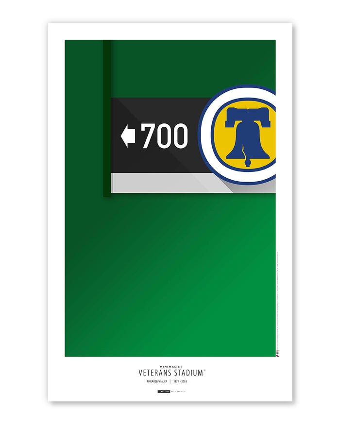 Minimalist Veterans Stadium Art Print