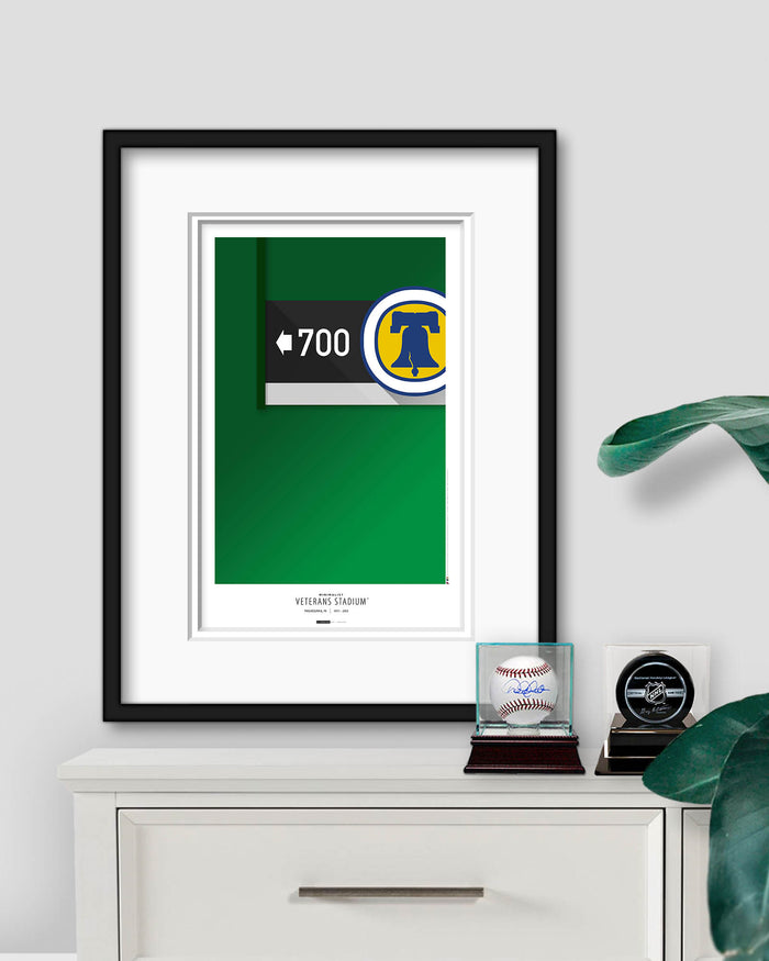 Minimalist Veterans Stadium Art Print