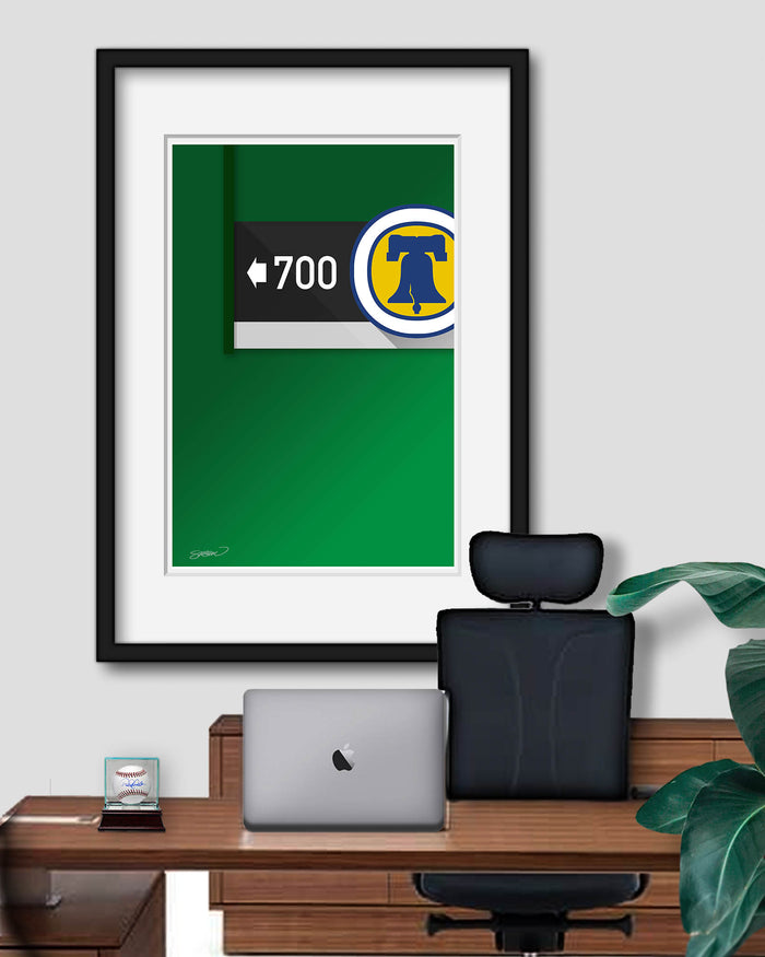Minimalist Veterans Stadium Art Print