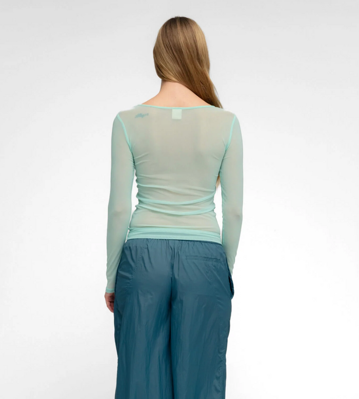 Mint Boat Neck Long Sleeve