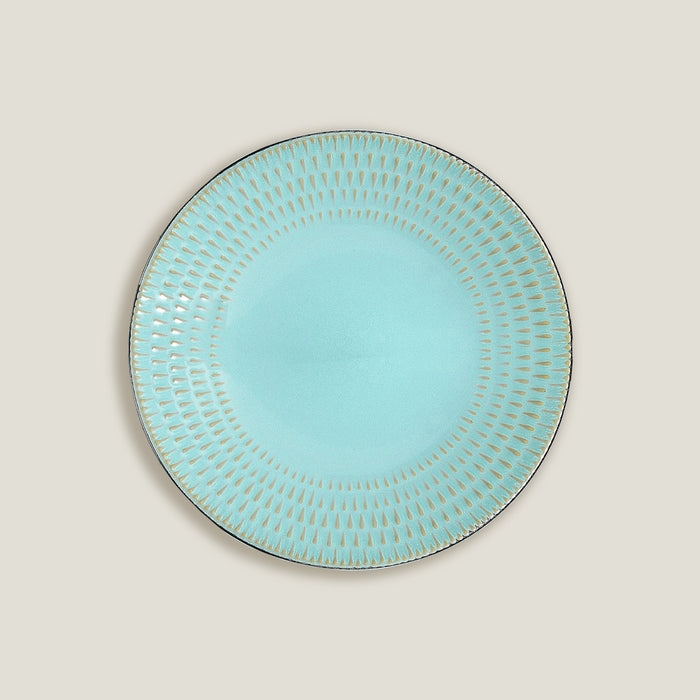 Mint Embossed Stone Tableware Set