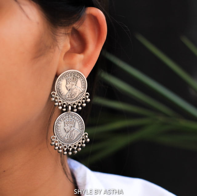 Mizoya Coin Layered Earrings