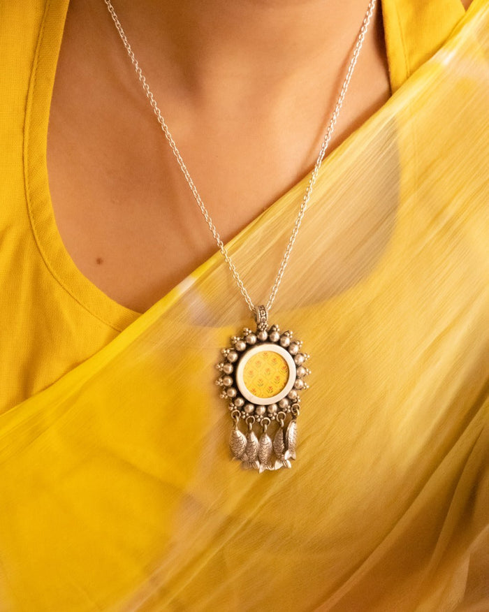 Mizoya Fish Drop Handpainted Necklace