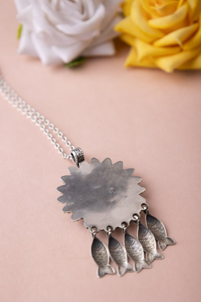 Mizoya Fish Drop Handpainted Necklace