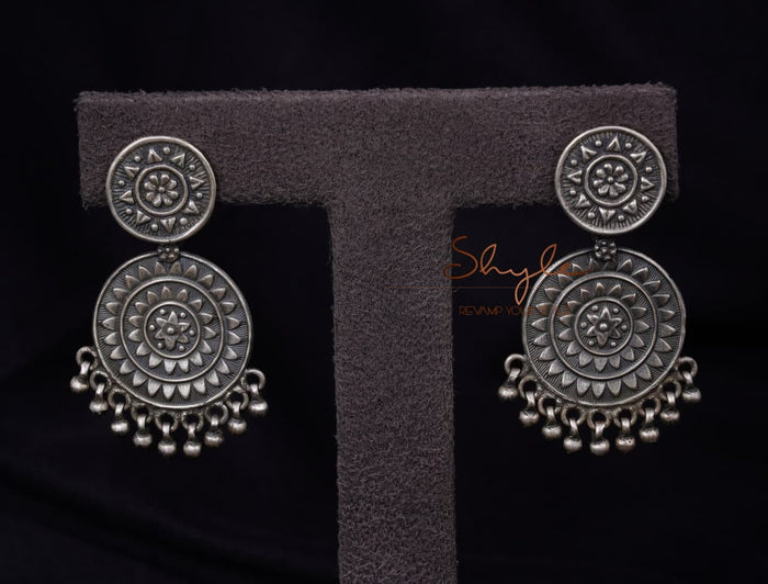 Mizoya Intricate Concentric Layered Earrings