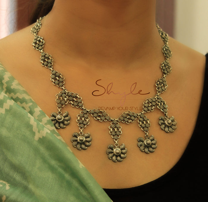Mizoya Intricate Motifs Statement Necklace
