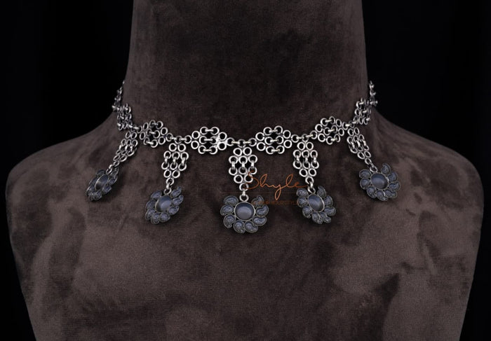 Mizoya Intricate Motifs Statement Necklace