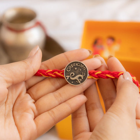 Moh Capricorn Sun Sign Brooch Cum Rakhi