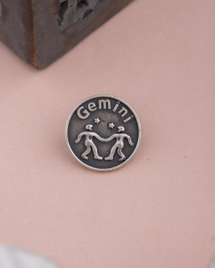 Moh Gemini Sun Sign Brooch