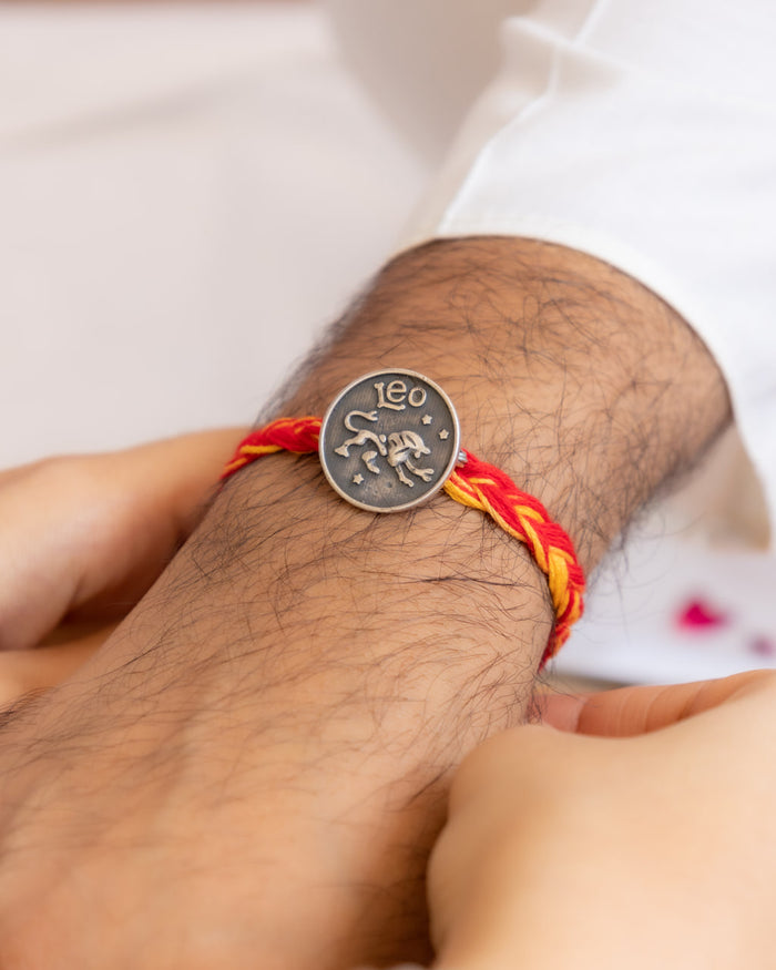 Moh Leo Sun Sign Brooch Cum Rakhi