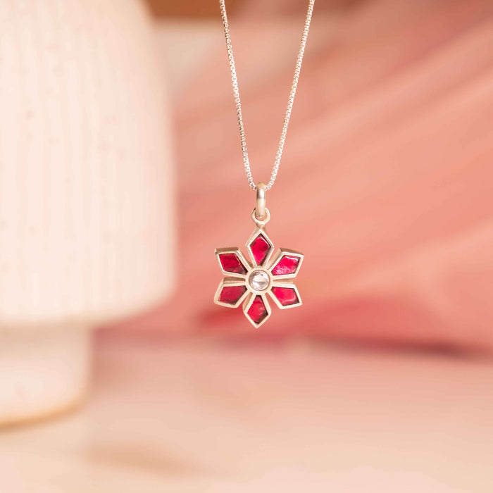 Moh Raani Kundan Phool Pendant