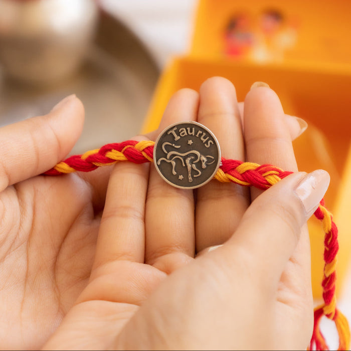 Moh Taurus Sun Sign Brooch Cum Rakhi
