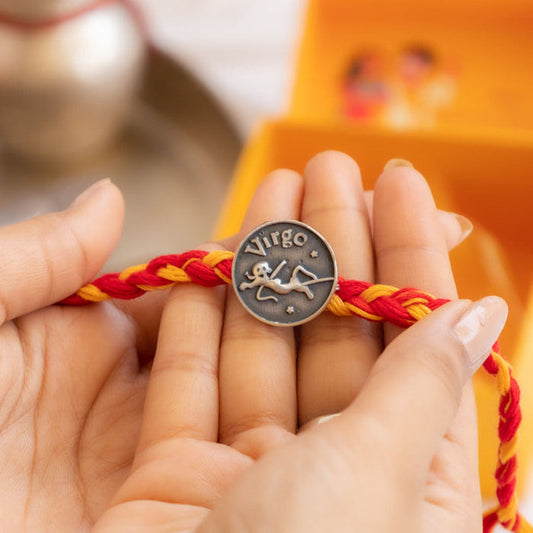 Moh Virgo Sun Sign Brooch Cum Rakhi