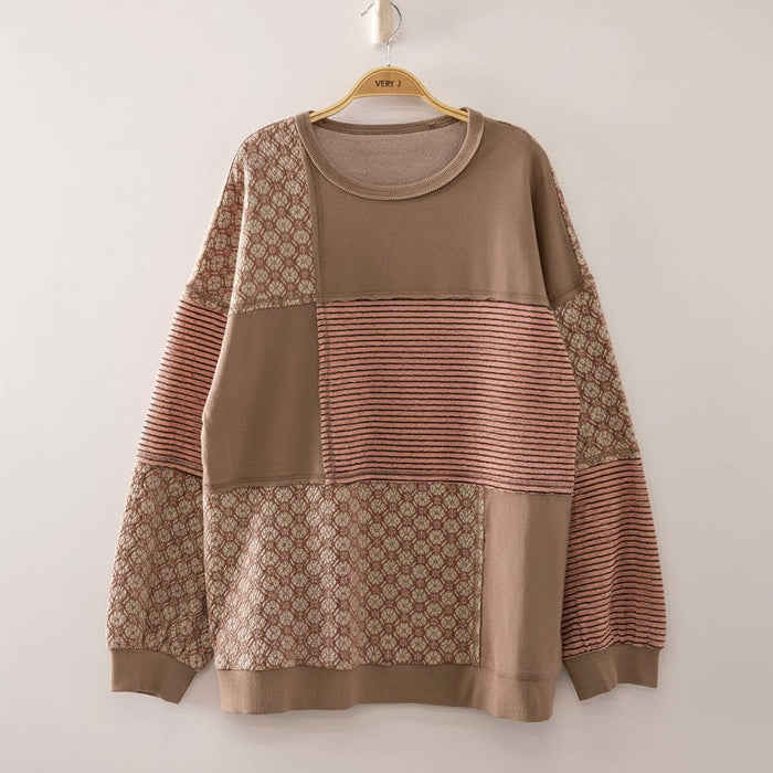 Mosaic Patchwork Top - 260 Broadway Boutique