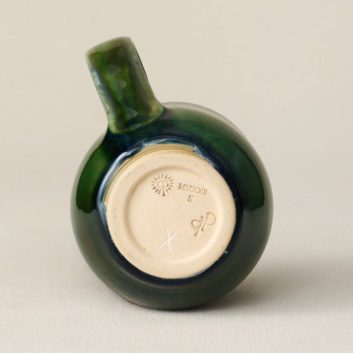 Close-up details of the one-of-a-kind mug.
