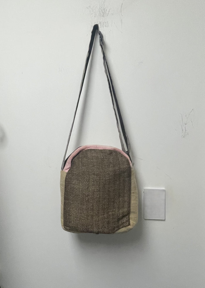 Multi Pocket Crossbody Bag Purse Made From Pure Hemp