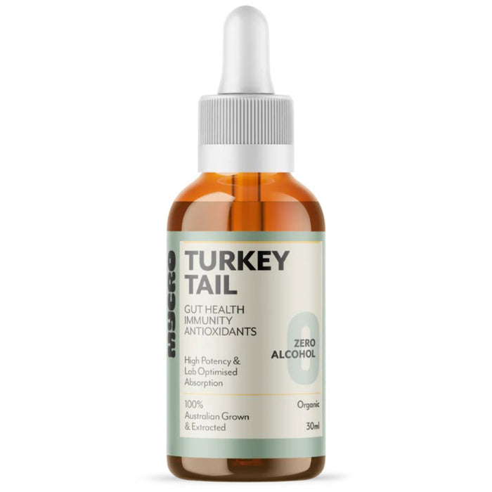 MYCRO Turkey Tail Liquid Mushroom Extract (Antioxidant, Gut Health) Zero Alcohol 30ml
