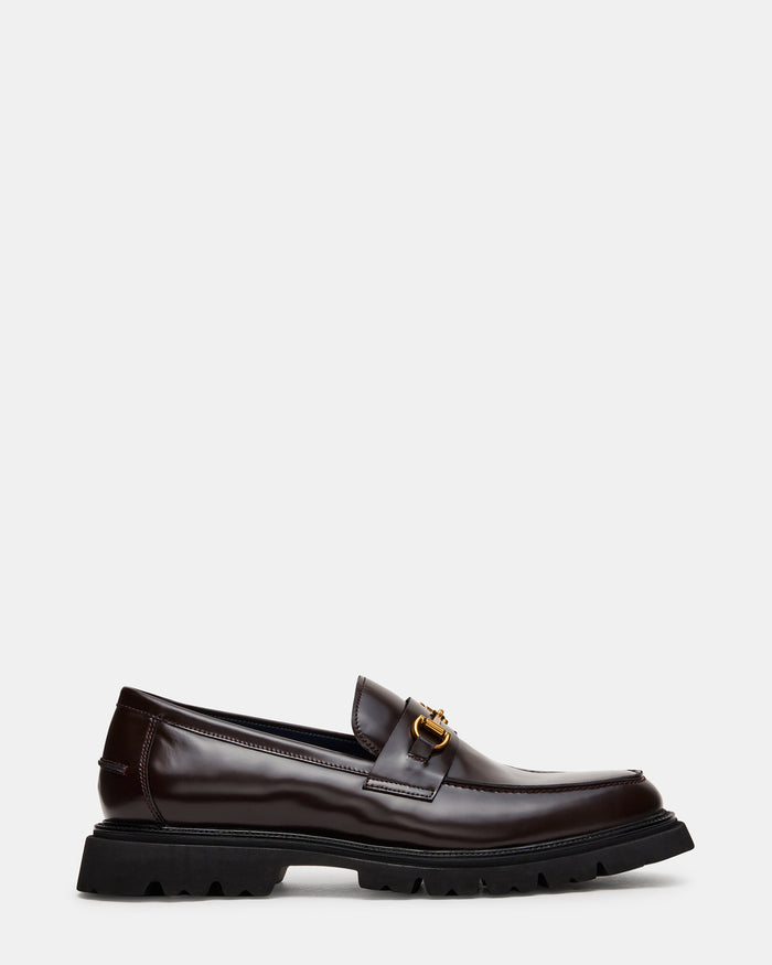 NAXOS Brown Box Slip-On Dress Men's Loafer | Steve Madden