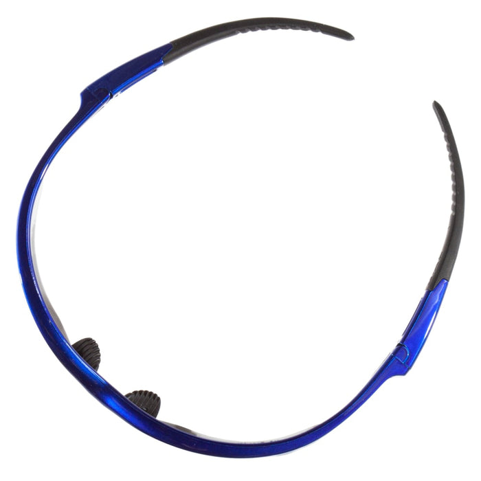 Nemesis Smoke Lens Blue Frame Safety Glasses #47387