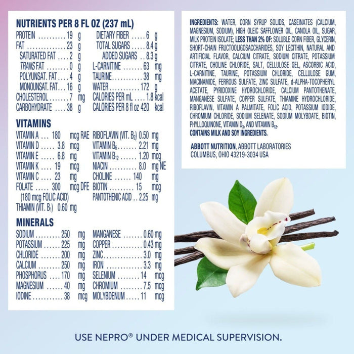 Nepro Nutrition Shake With Carb Steady, Vanilla, 8 oz - 64803-Single - LL Medico
