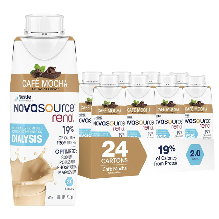 Novasource Renal Oral Supplement, Café Mocha, 8 oz - 00043900185446-Single - LL Medico