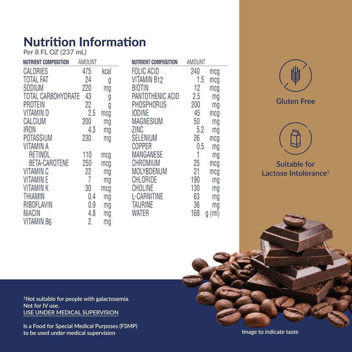 Novasource Renal Oral Supplement, Café Mocha, 8 oz - 00043900185446-Single - LL Medico