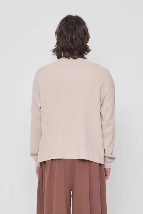 Oat Thermal LS Boxier Trash Tee