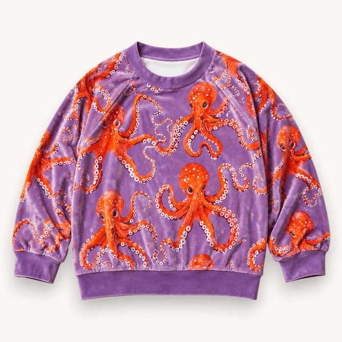 Octo Party Velvet Pullover