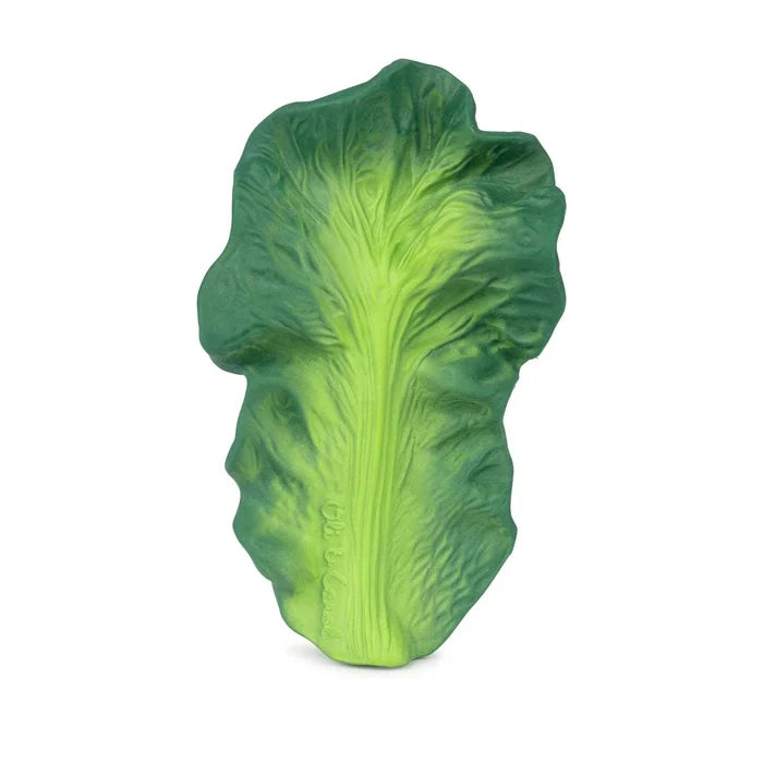 Oli & Carol Natural Rubber Baby Teether and Bath Toy - Kendall the Kale
