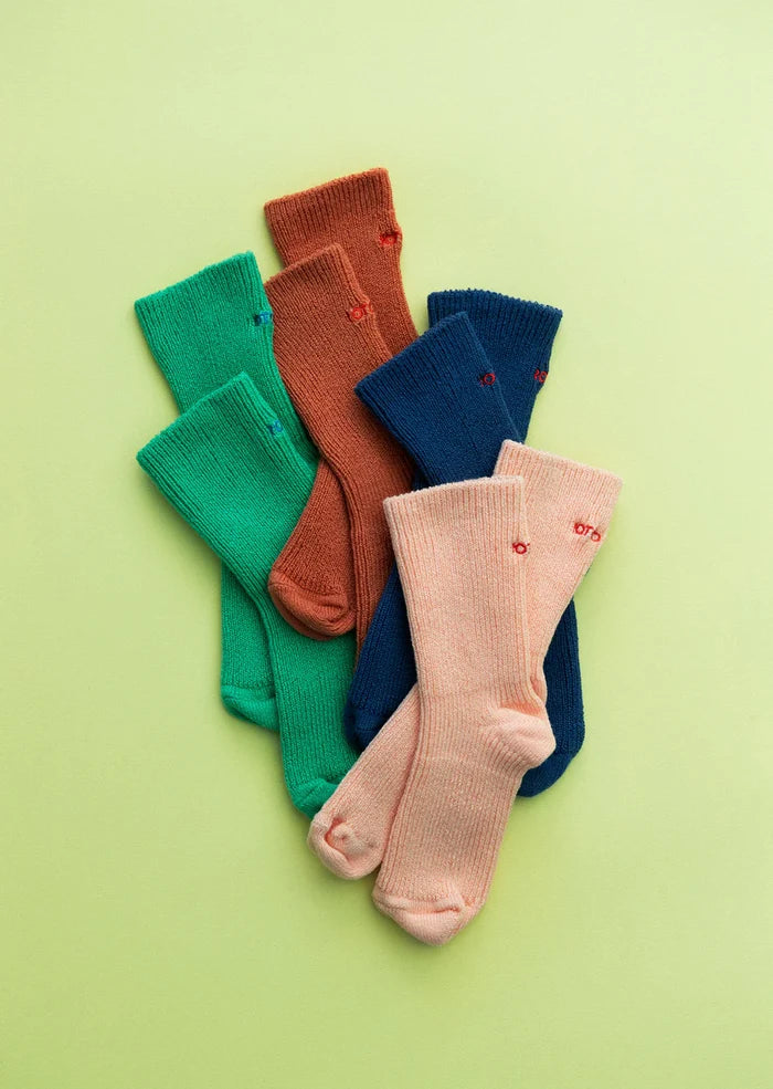 One Size Fits All Cotton Ribbed Sock