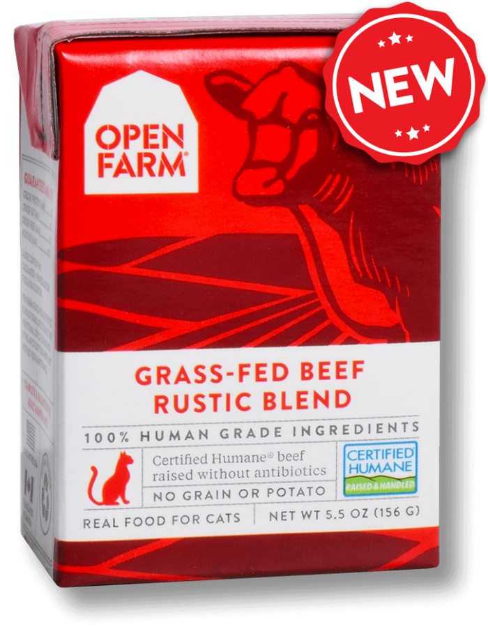 Open Farm Grain Free Grass Fed Beef Recipe Rustic Blend Wet Cat Food